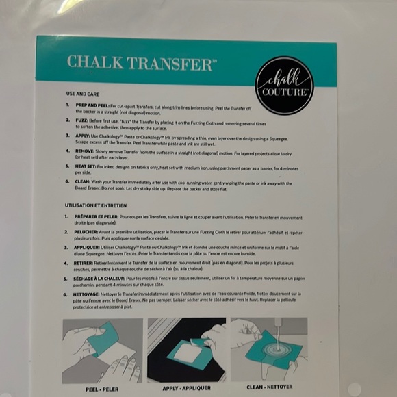 Hello Autumn Chalk Couture Transfer Size B - Picture 3 of 3